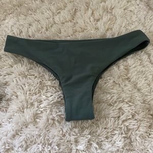 SHEIN dark green bikini bottoms